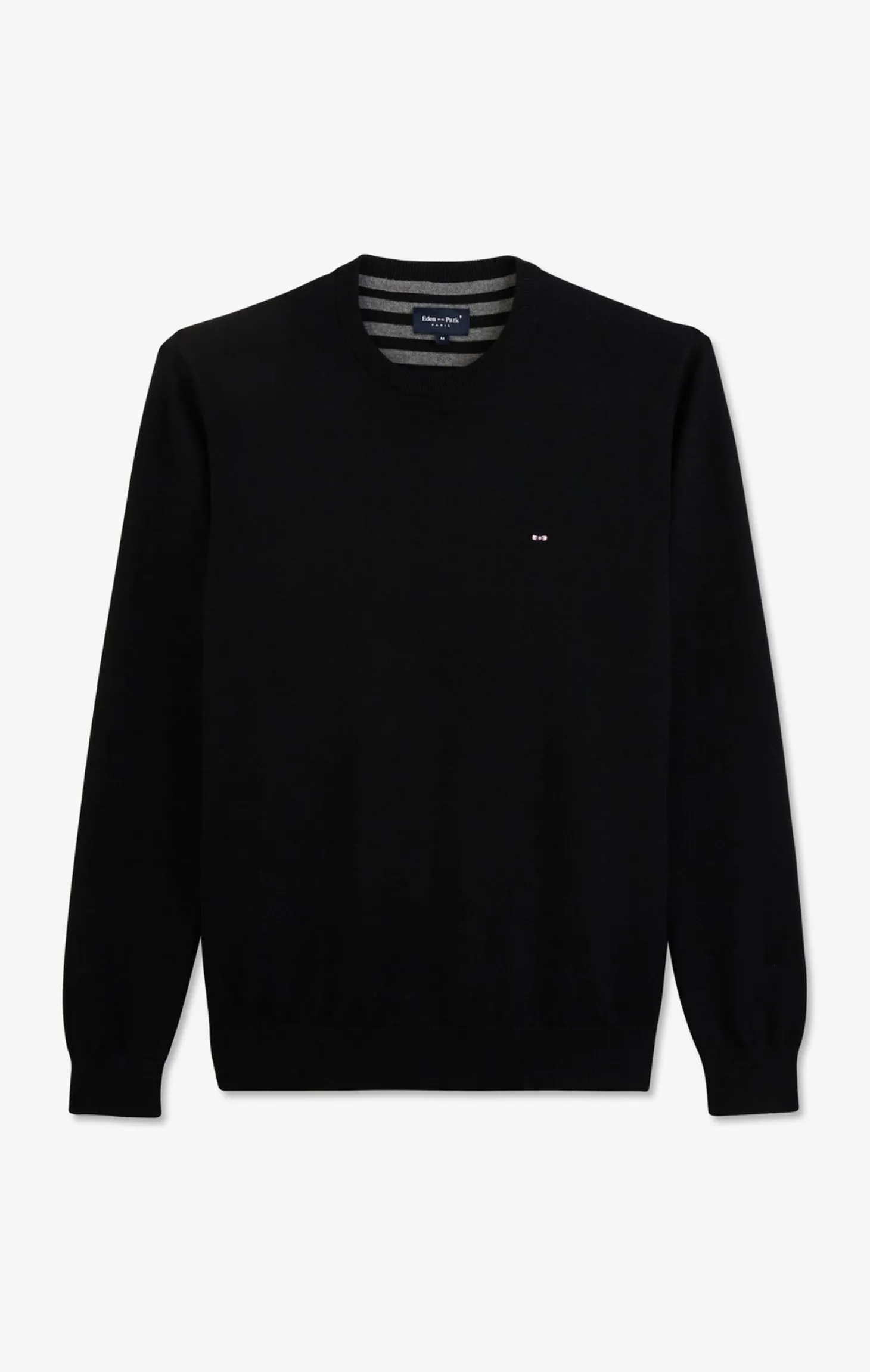 Crew black cotton jumper