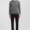 Crew grey cotton jumper