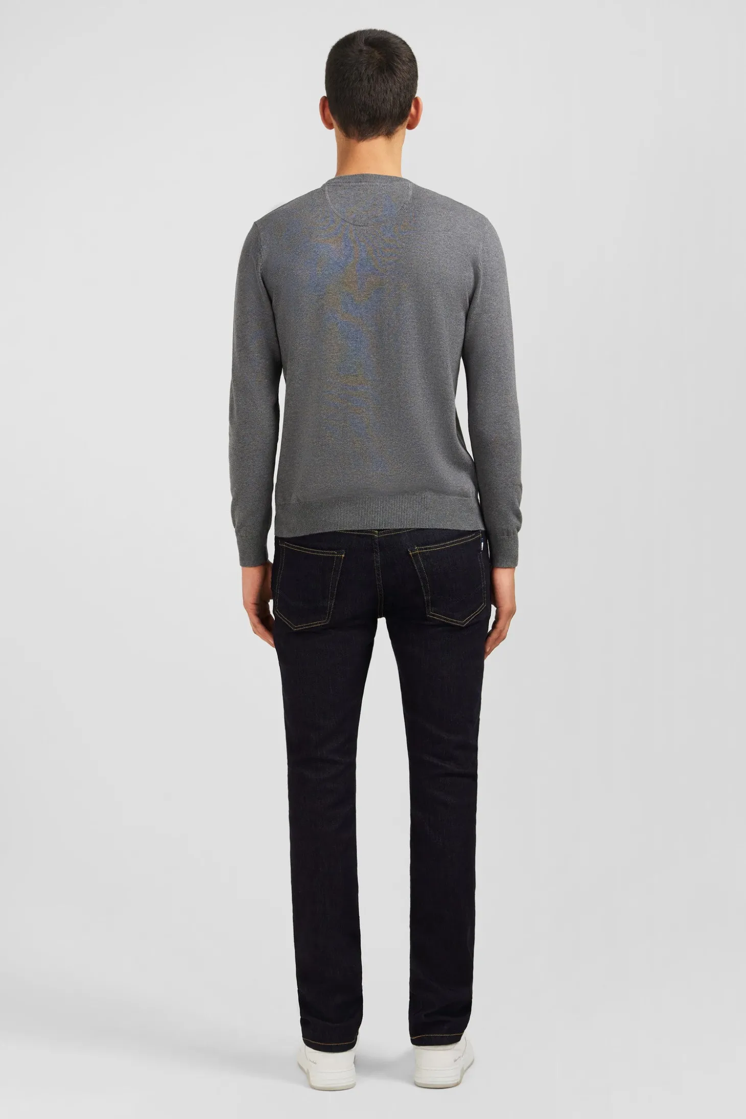 Crew grey cotton jumper