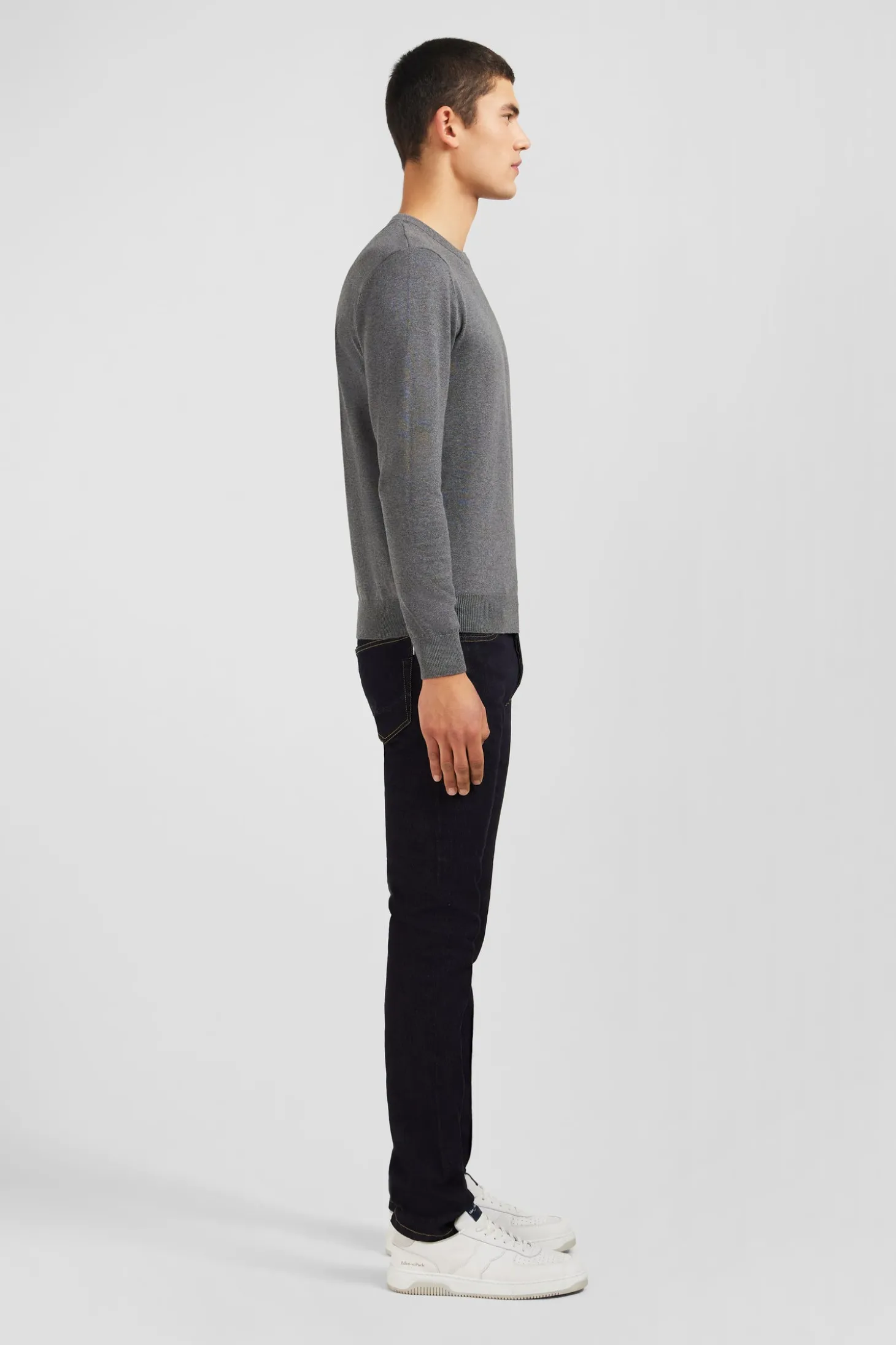 Crew grey cotton jumper