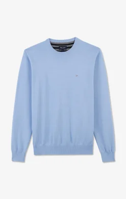 Crew light blue cotton jumper