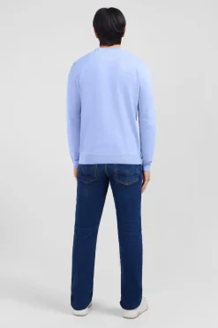 Crew light blue cotton jumper