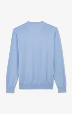 Crew light blue cotton jumper