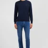 Crew navy blue cotton jumper