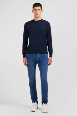Crew navy blue cotton jumper