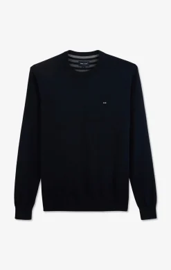 Crew navy blue cotton jumper