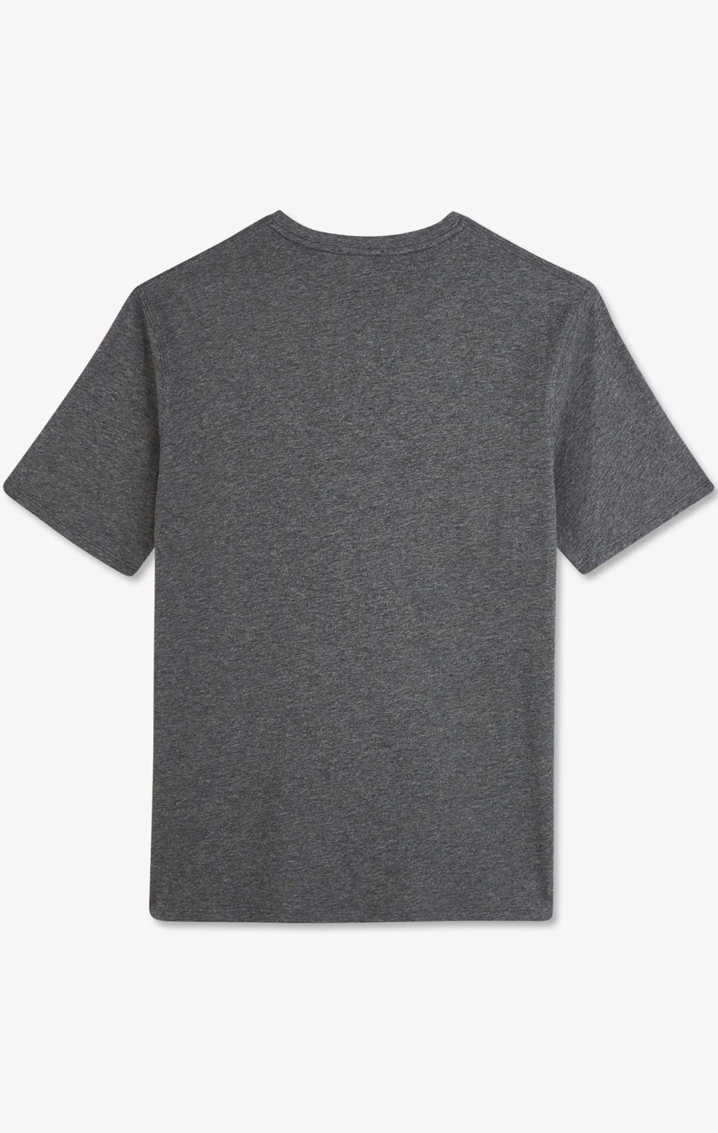 Crew neck grey pima cotton t-shirt