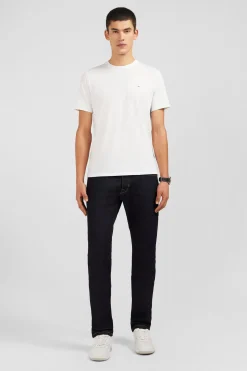 Crew neck white light pima cotton t-shirt