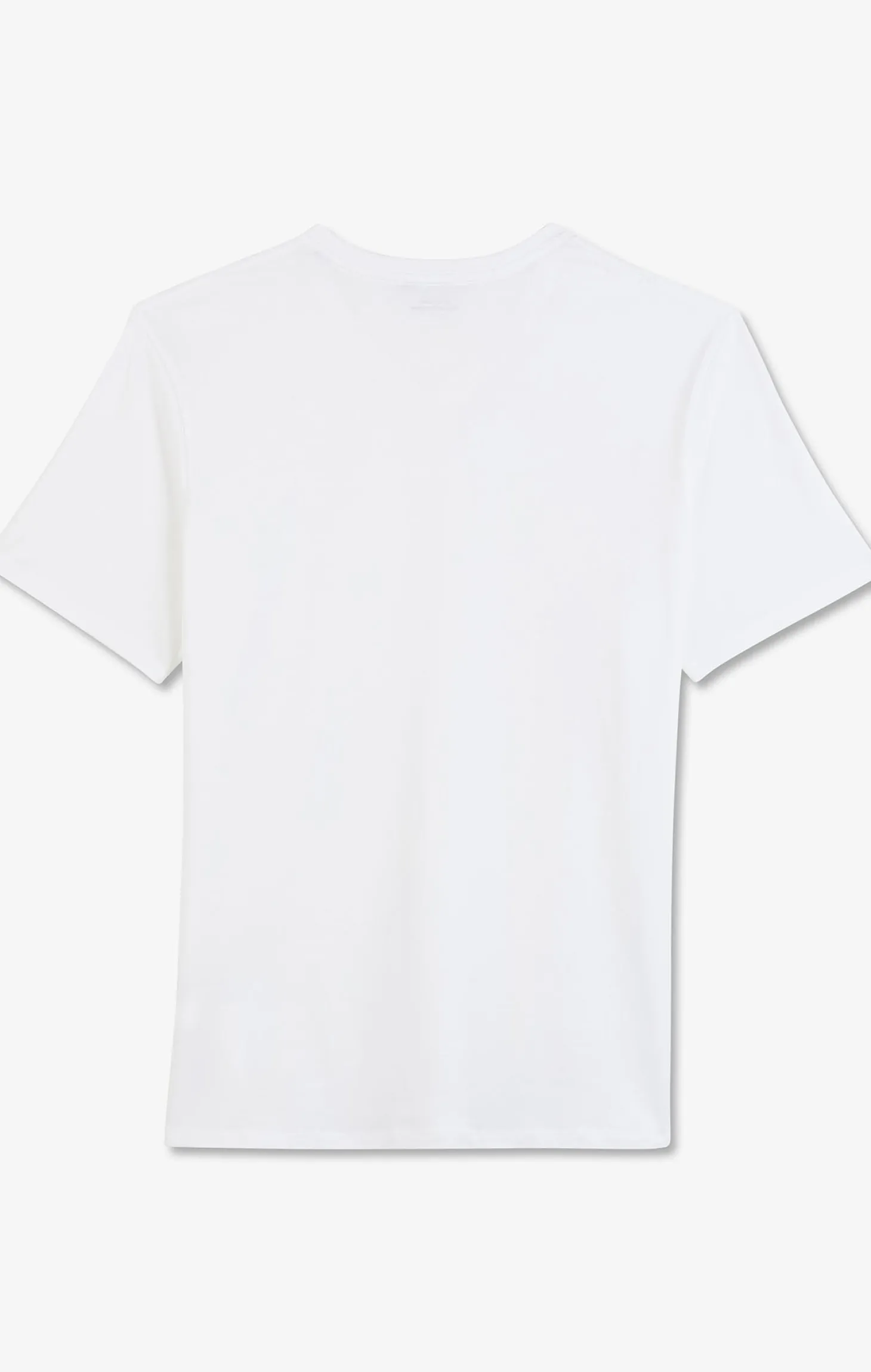 Crew neck white light pima cotton t-shirt