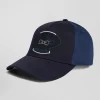 Dark blue bicolour cotton cap