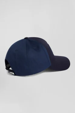 Dark blue bicolour cotton cap