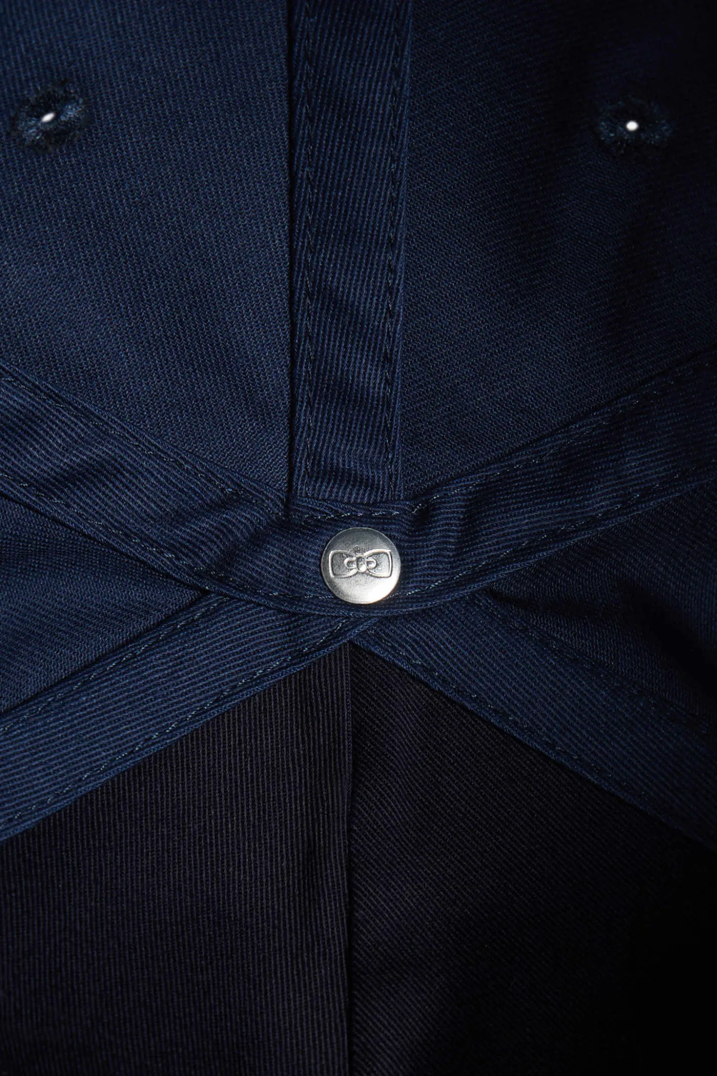 Dark blue bicolour cotton cap