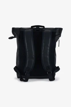 Dark blue embossed backpack