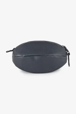 Dark blue leather oval case