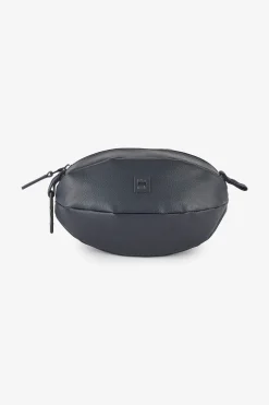 Dark blue leather oval case