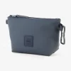 Dark blue oval rubber pencil case