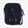 Dark blue rectangular messenger bag
