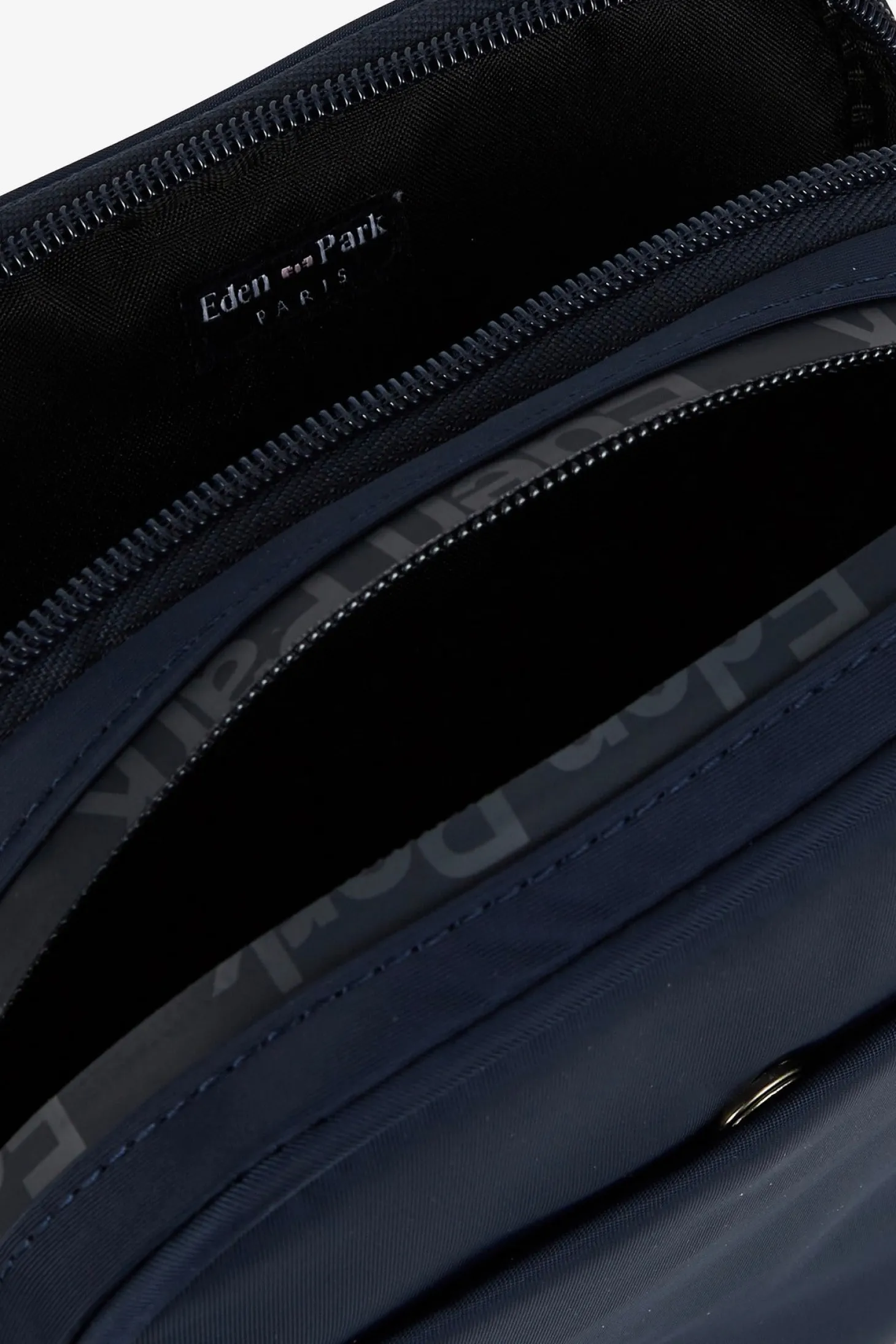 Dark blue rectangular messenger bag
