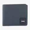 Dark blue rubber Italian-style wallet