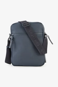 Dark blue rubber messenger bag