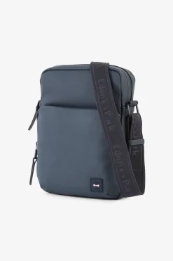 Dark blue rubber messenger bag