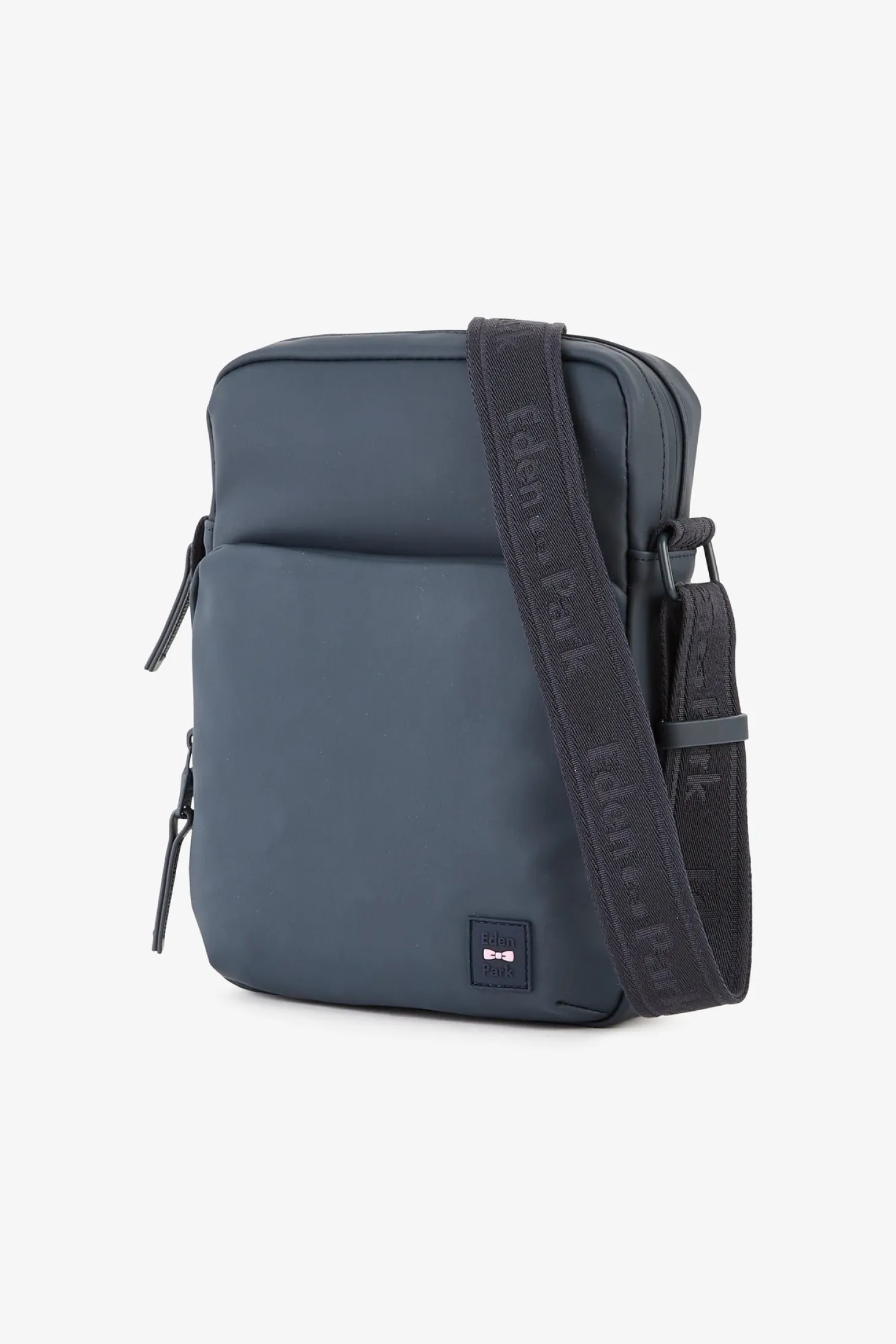 Dark blue rubber messenger bag
