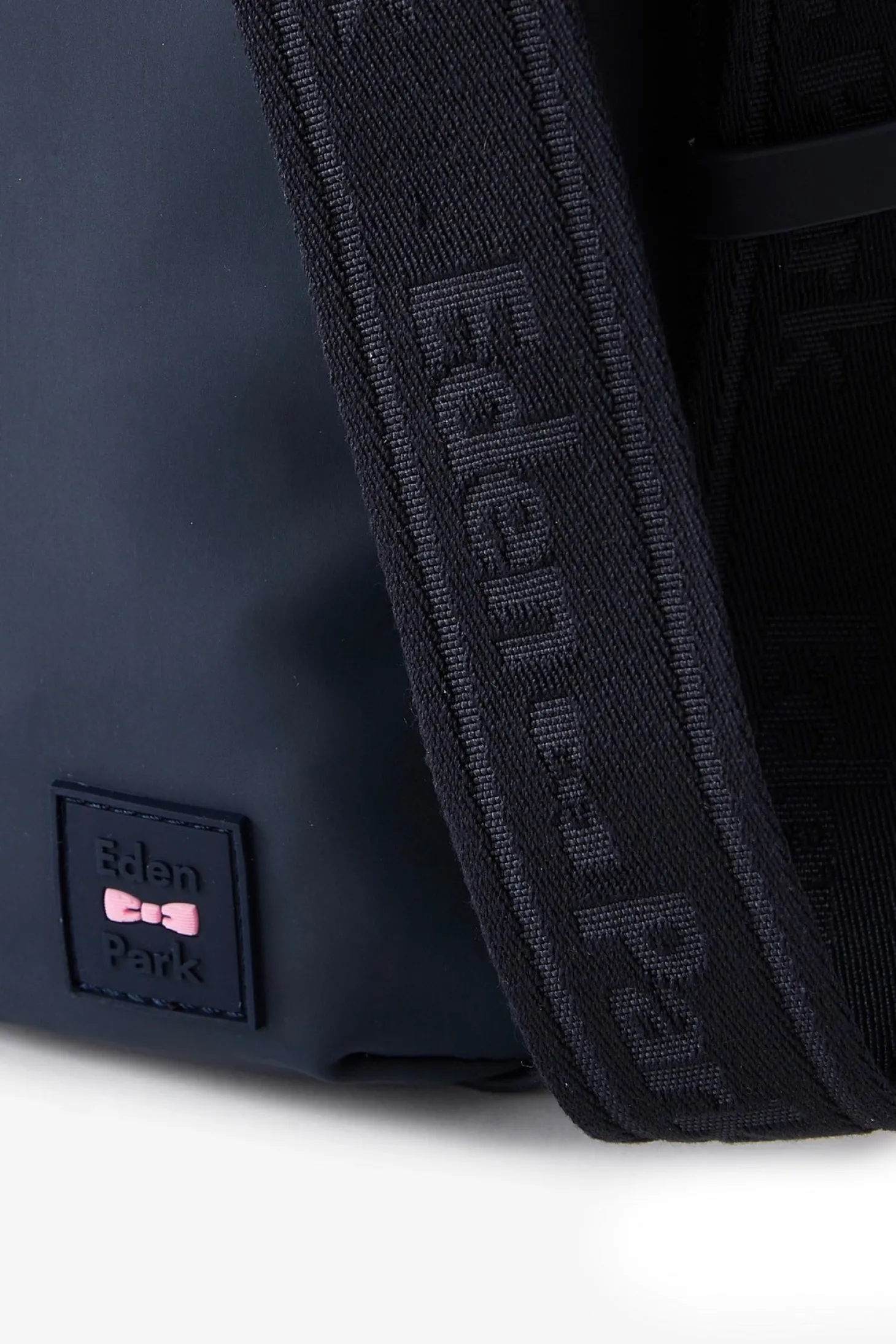Dark blue rubber messenger bag