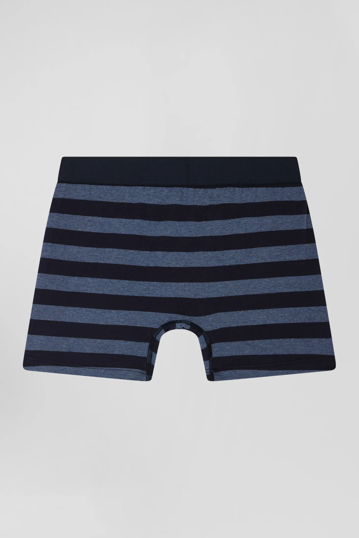 Dark blue striped stretch cotton boxers