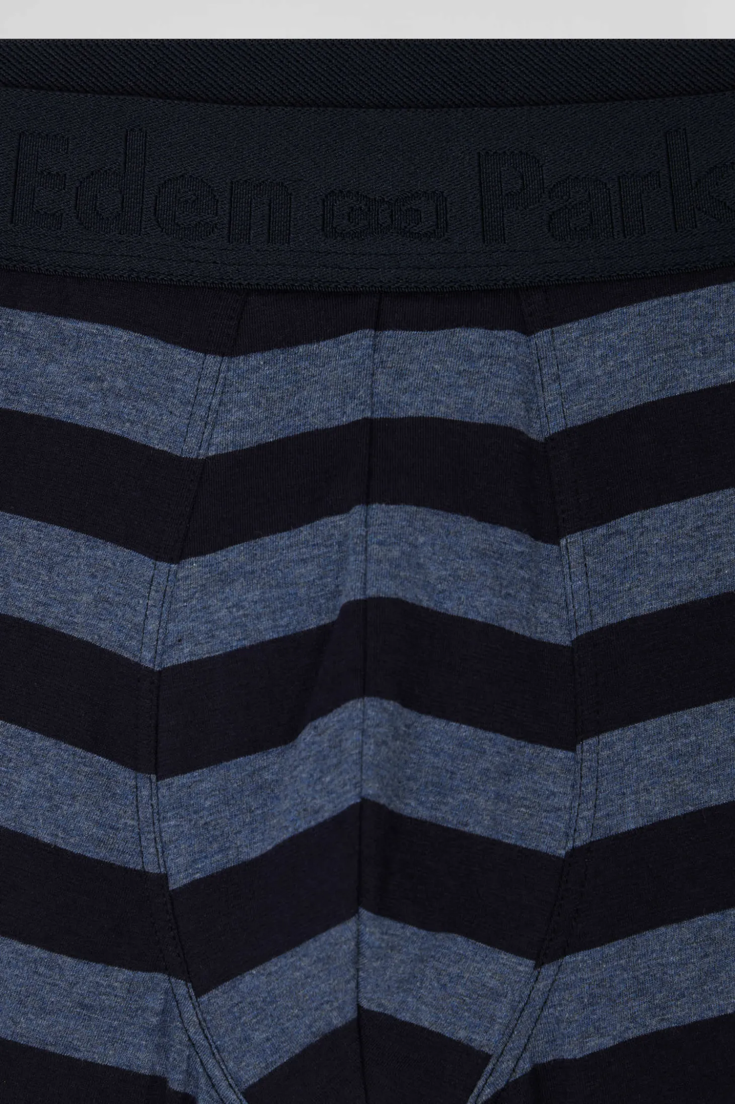 Dark blue striped stretch cotton boxers