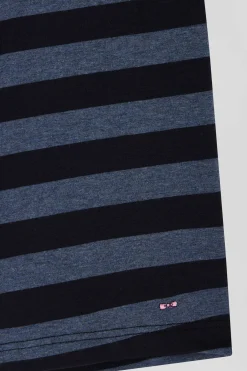 Dark blue striped stretch cotton boxers
