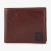 Dark brown leather wallet