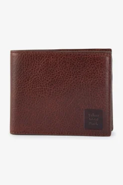Dark brown leather wallet