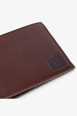 Dark brown leather wallet
