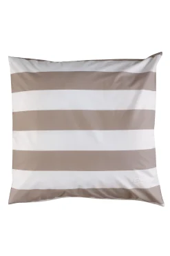 Duo of square striped pillow case