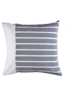 duo of square striped pillow case