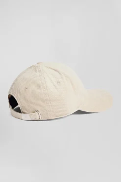 Ecru corduroy cap