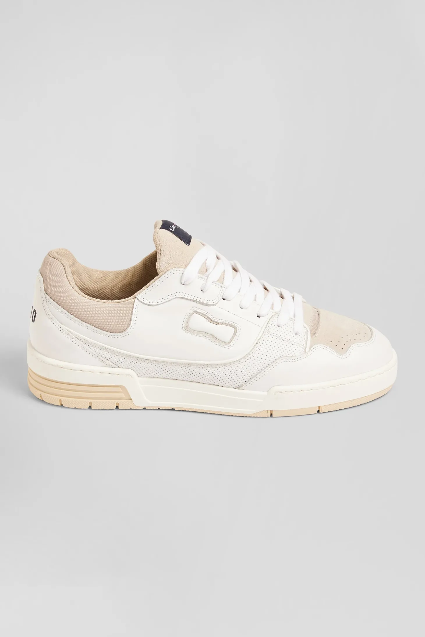 EP10 beige and white leather sneakers
