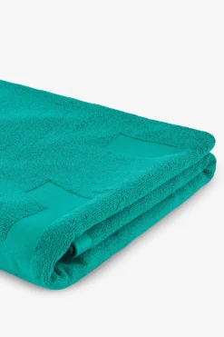 Green beach towel