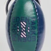 Green rugby ball key ring