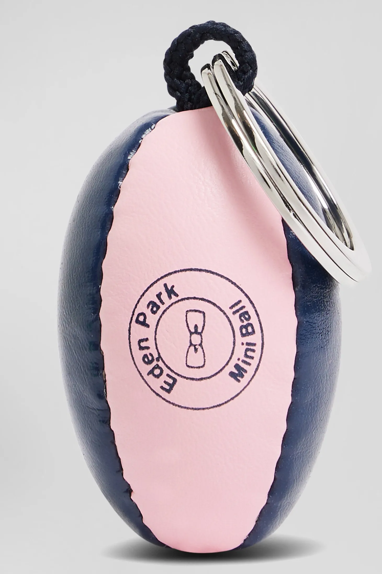 Green rugby ball key ring