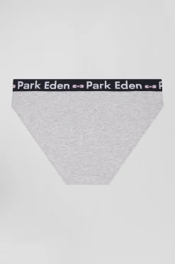 Grey stretch cotton brief