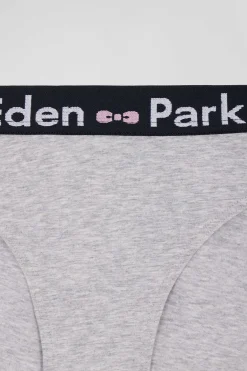 Grey stretch cotton brief