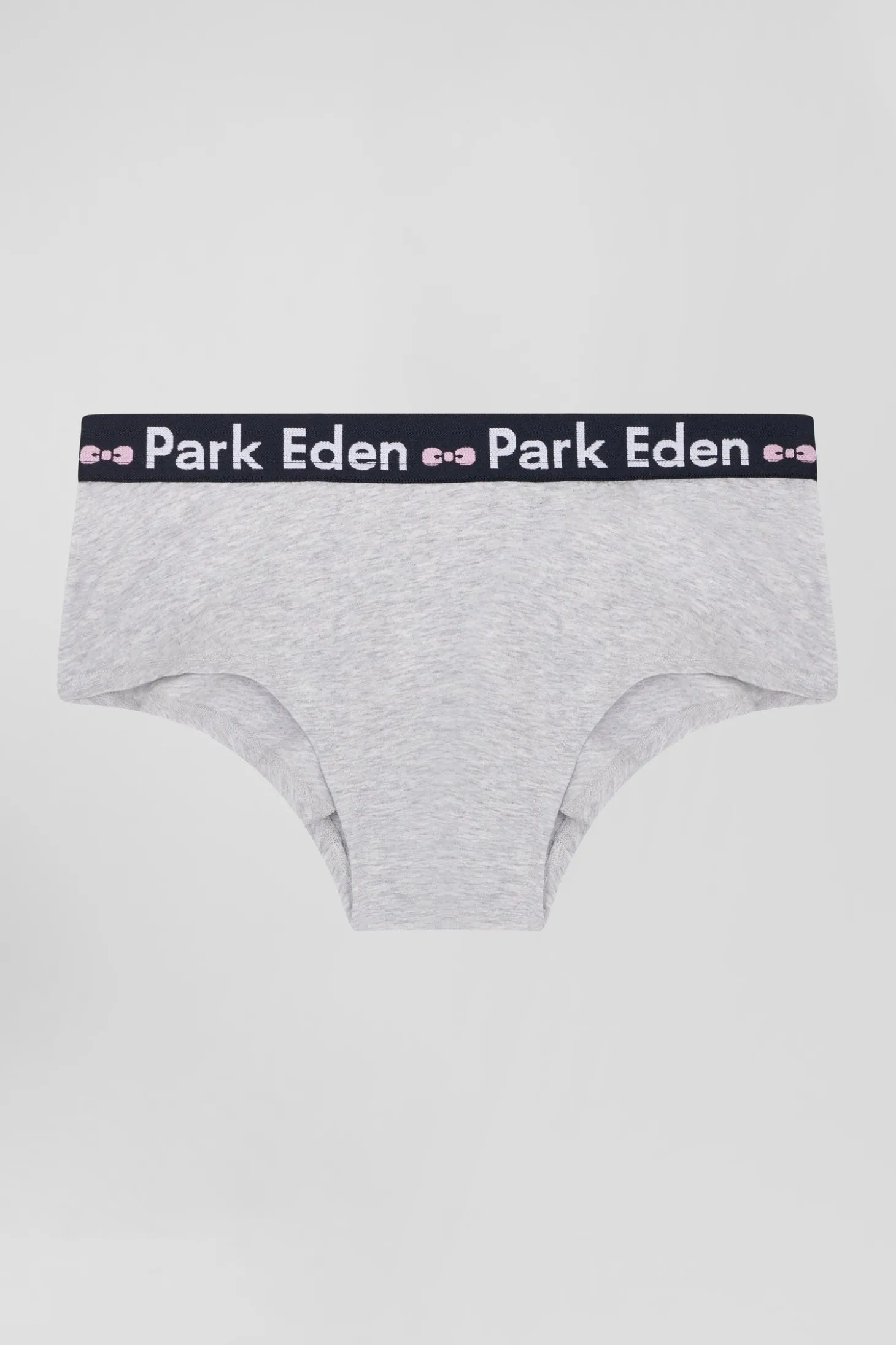 Grey stretch cotton shorty brief