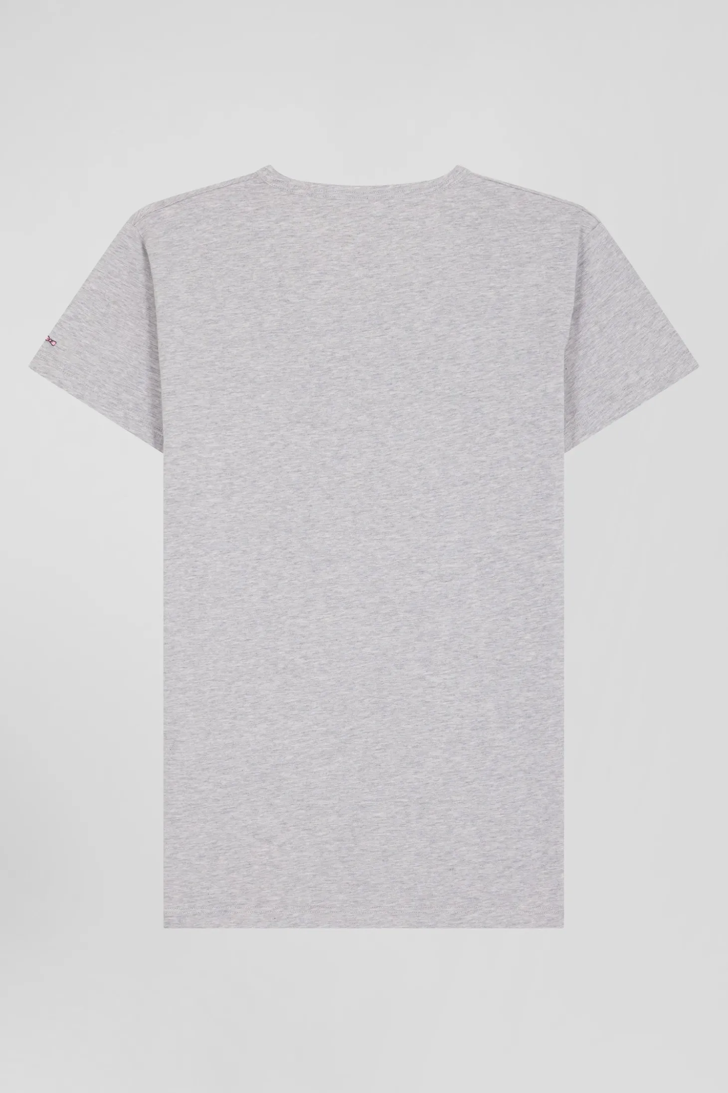 Grey stretch cotton T-shirt