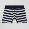 Grey striped stretch cotton boxers