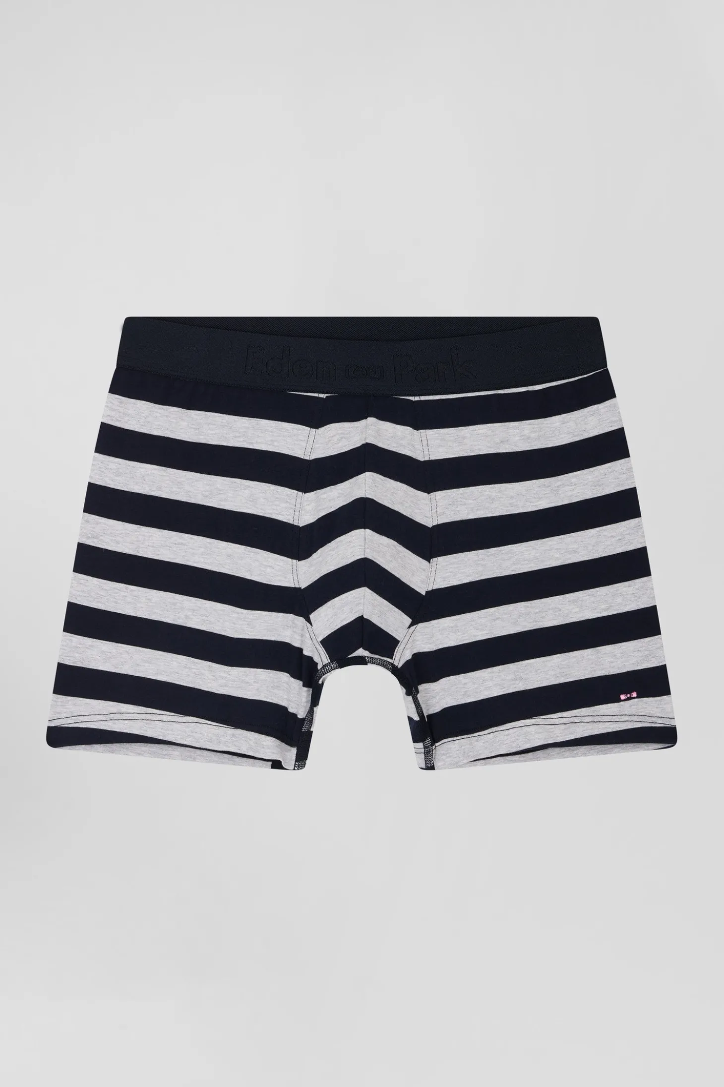Grey striped stretch cotton boxers