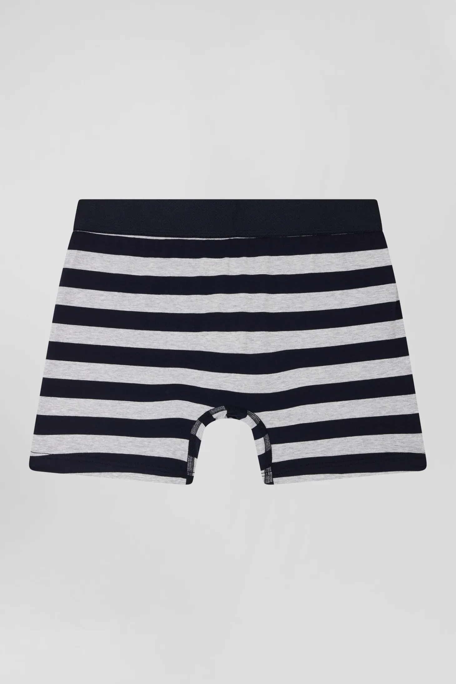 Grey striped stretch cotton boxers