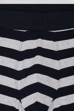 Grey striped stretch cotton boxers