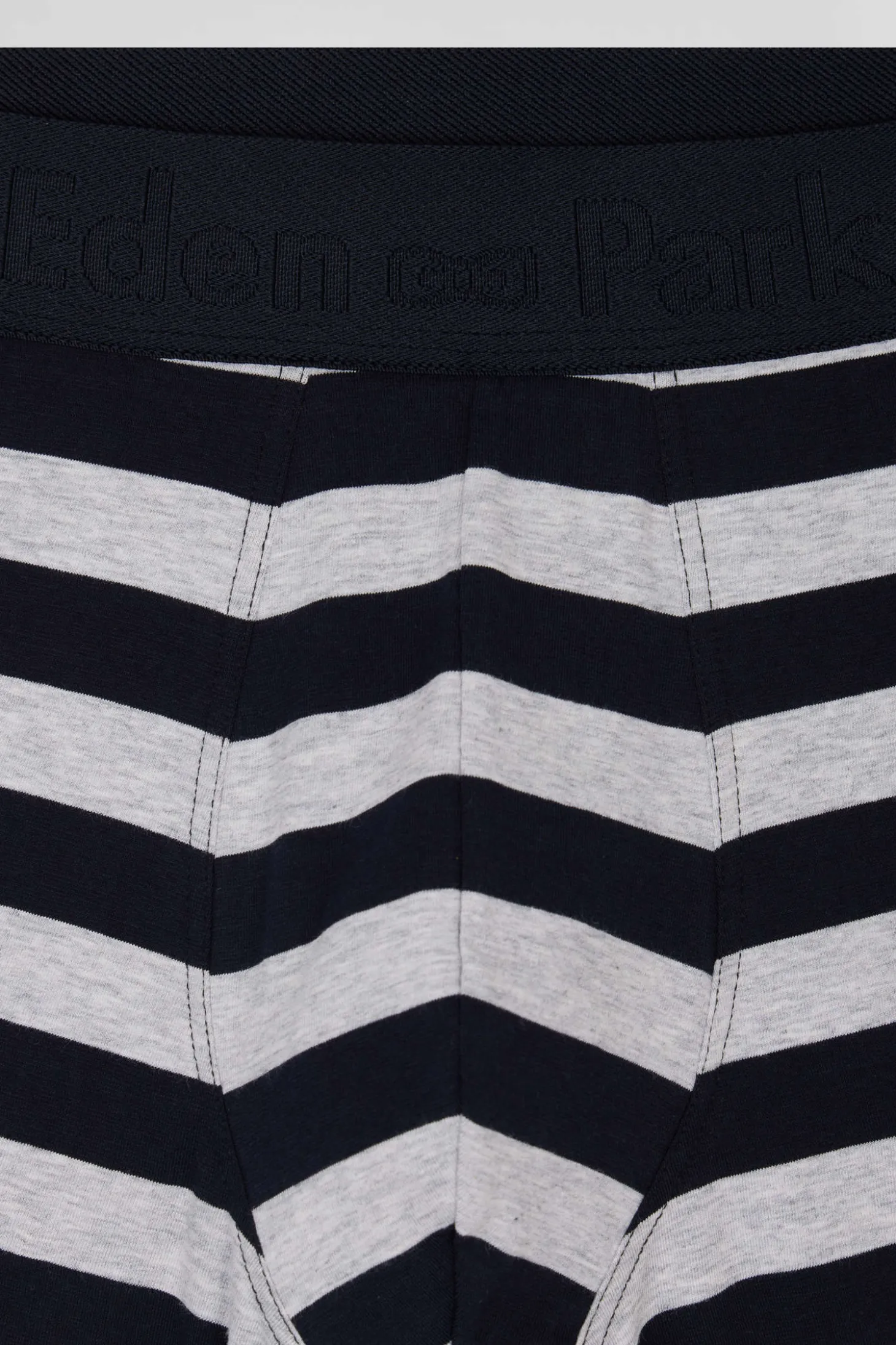 Grey striped stretch cotton boxers