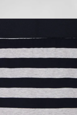 Grey striped stretch cotton boxers